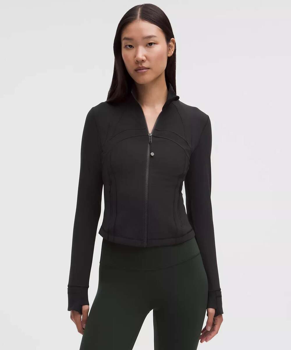 Lululemon Define Cropped Jacket Nulu Black Size 14